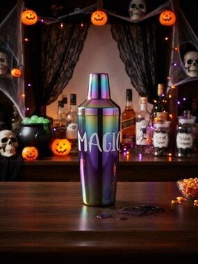 Iridescent Magic Cocktail Shaker - Rainbow Purple Barware